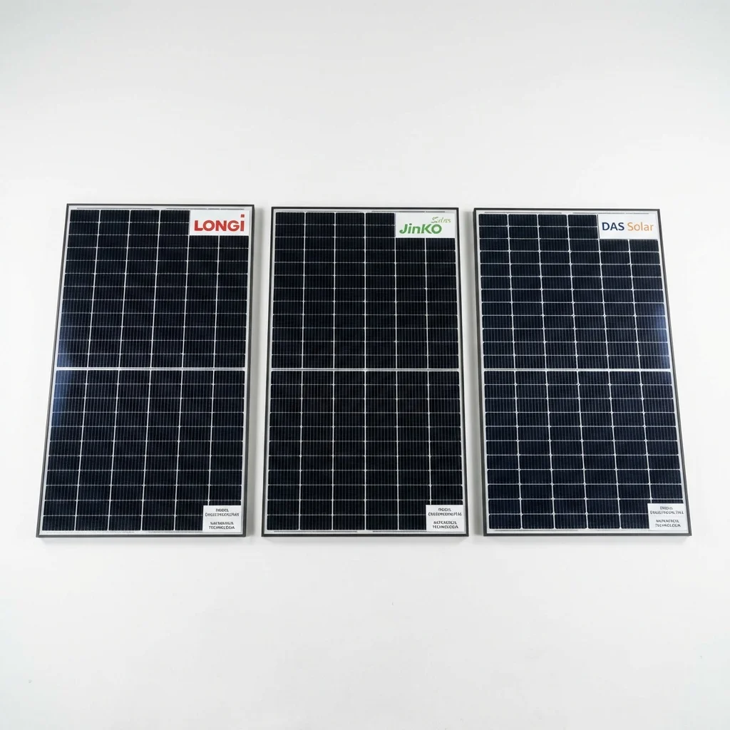 Napelem márkák összehasonlítása 2026 – LONGi, Jinko, DAS Solar