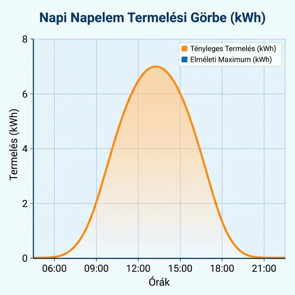 Napelem napi termelés – mennyi áramot termel egy nap?