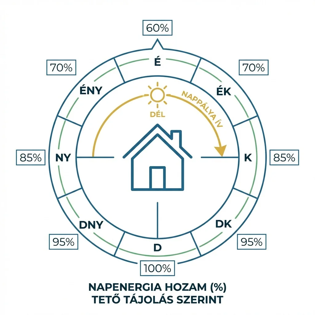 Napelem tájolás és dőlésszög Magyarországon