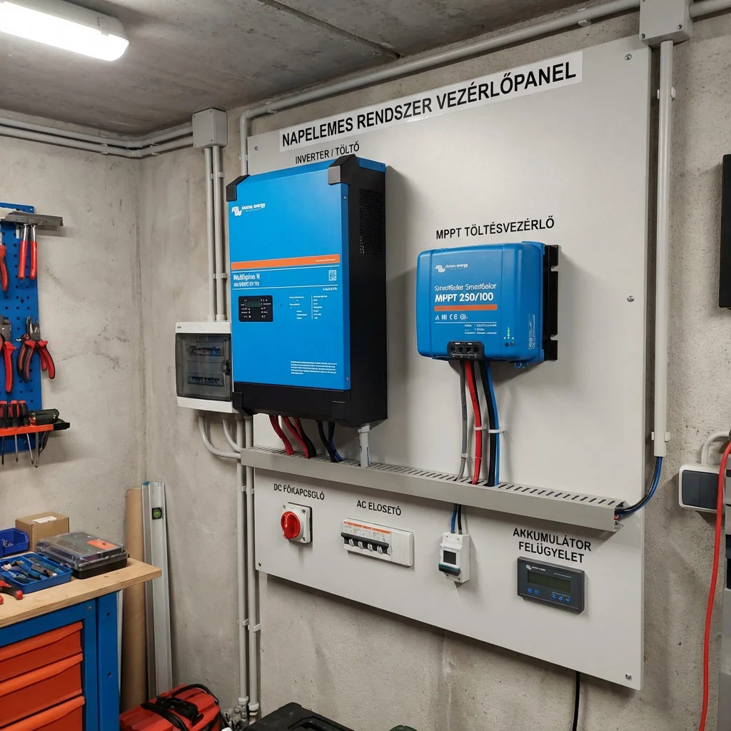Victron Energy off-grid inverter és töltésszabályozó